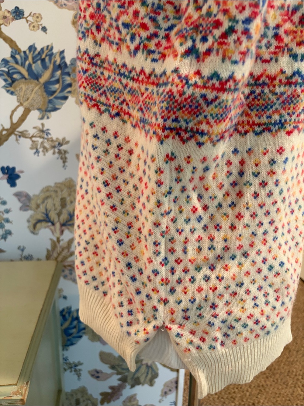 J. Crew Cream Fair Isle Knit Wool Sweater - Picture 7 of 7